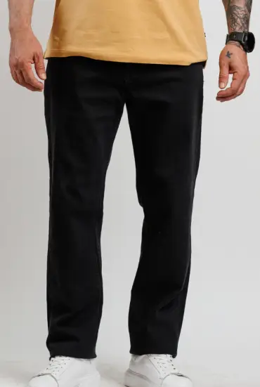 Muške farmerke regular fit u crnoj boji