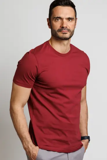Premium Burgundy Cotton Tee