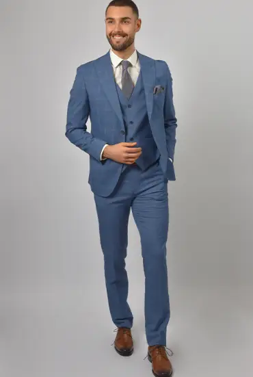 Muško trodelno  odelo - PLAVO 