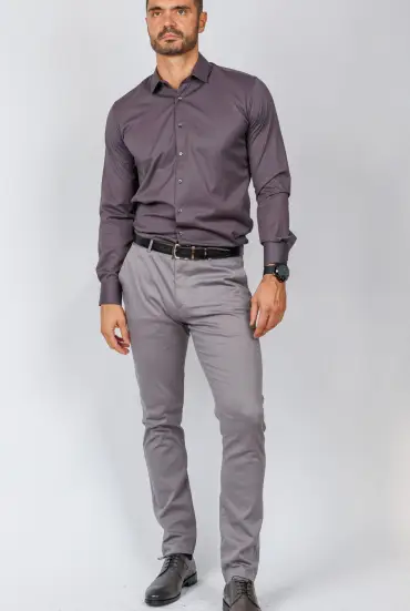 Muška REGULAR FIT košulja - GRAFIT SIVA 