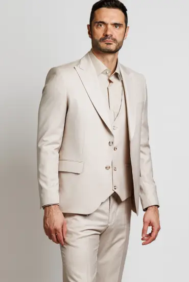 Muško trodelno odelo - BEŽ