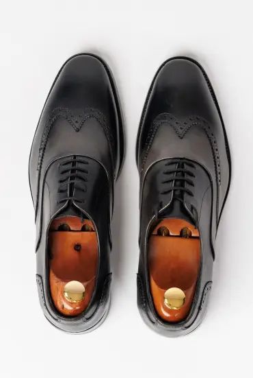 Men Elegant Shoes - BLACK GRAY