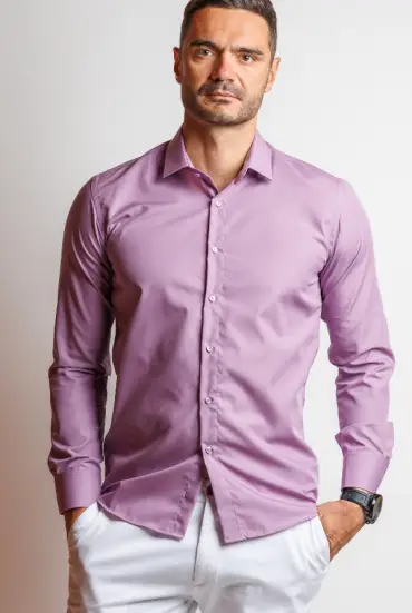 Muška REGULAR FIT košulja - LAVANDA 