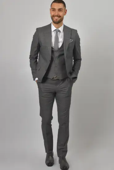 Muško trodelno odelo - GRAFITNO SIVO